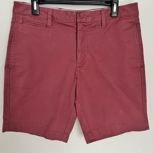 Untuckit Mens Tan Flat Front Chino Casual Shorts Size 32